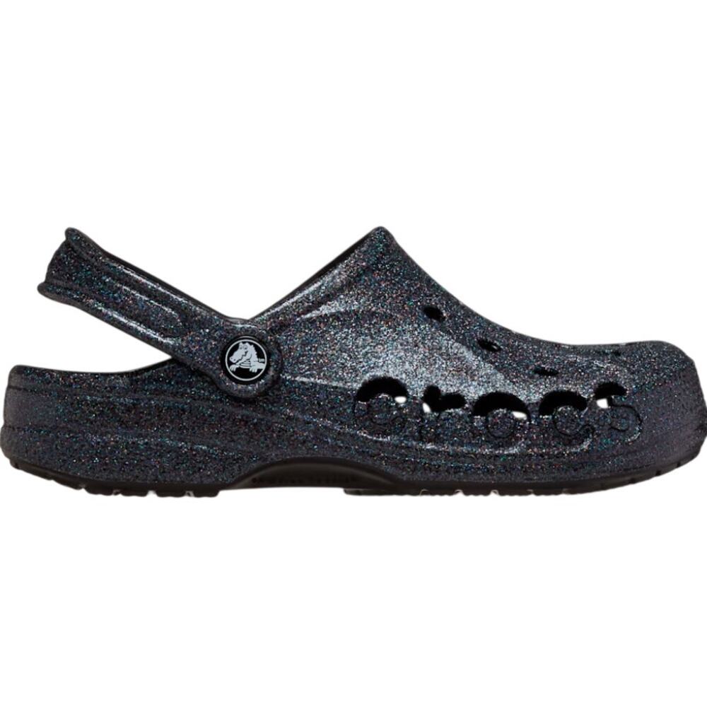 Crocs Unisex Black Baya Glitter Clogs Size M's 7 W's 9 - Picture 12 of 12